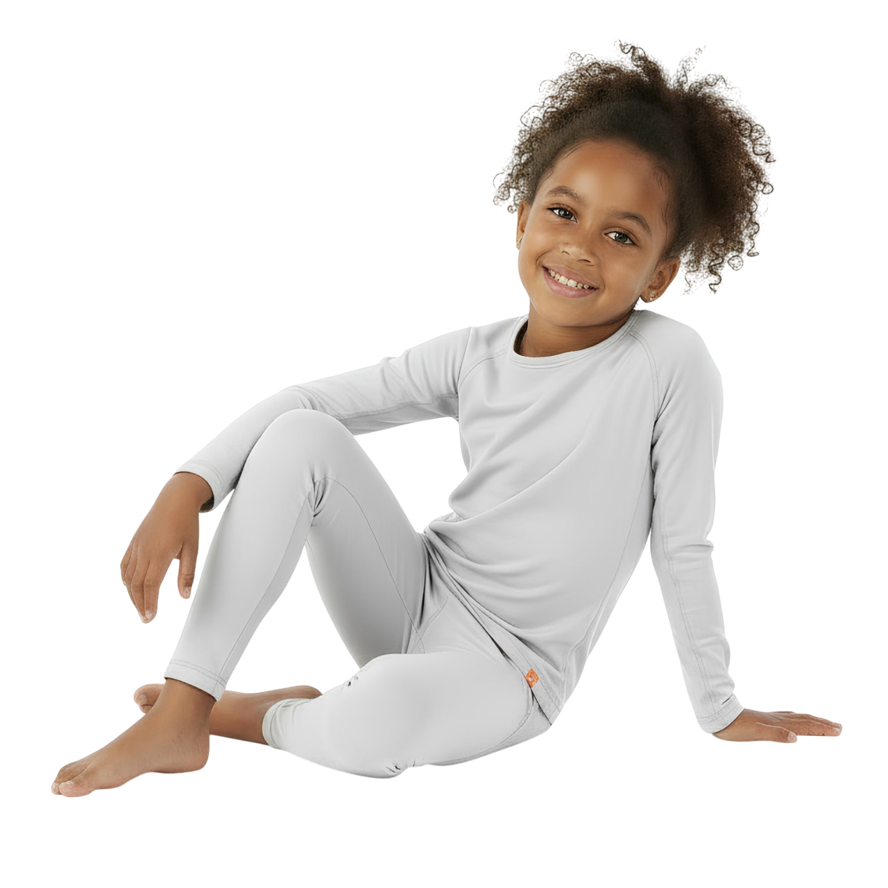 Wooly Kid's Thermal Underwear Set Soft Merino Wool Grey Ages 2-12yo