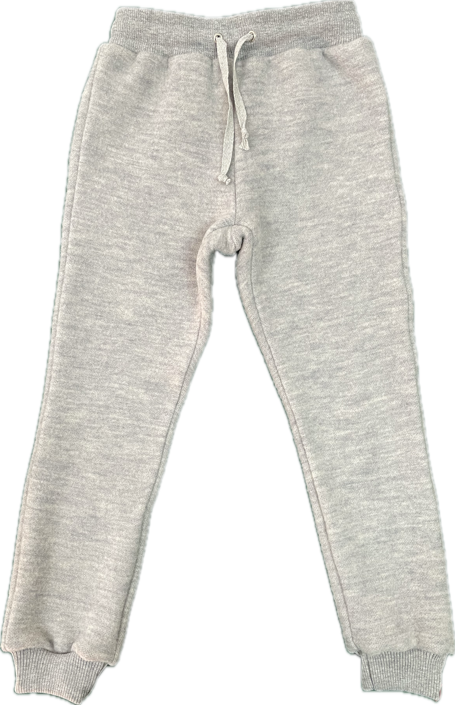 Wooly Kid's Thermal Fleece Leggings 100% Soft Merino Wool Gray