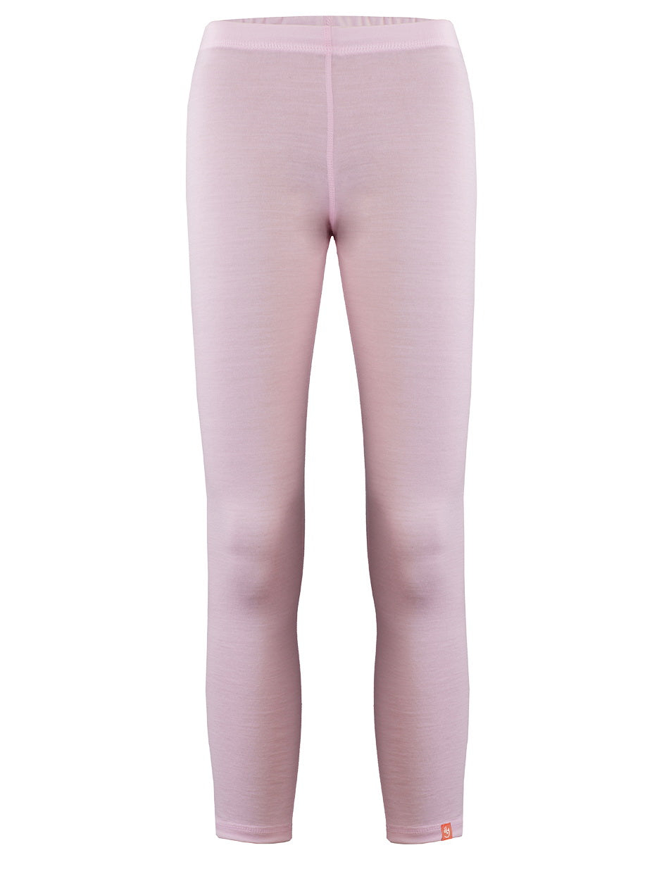 Wooly Kid's Thermal Underwear Set Soft Merino Wool Pink Ages 2-10yo