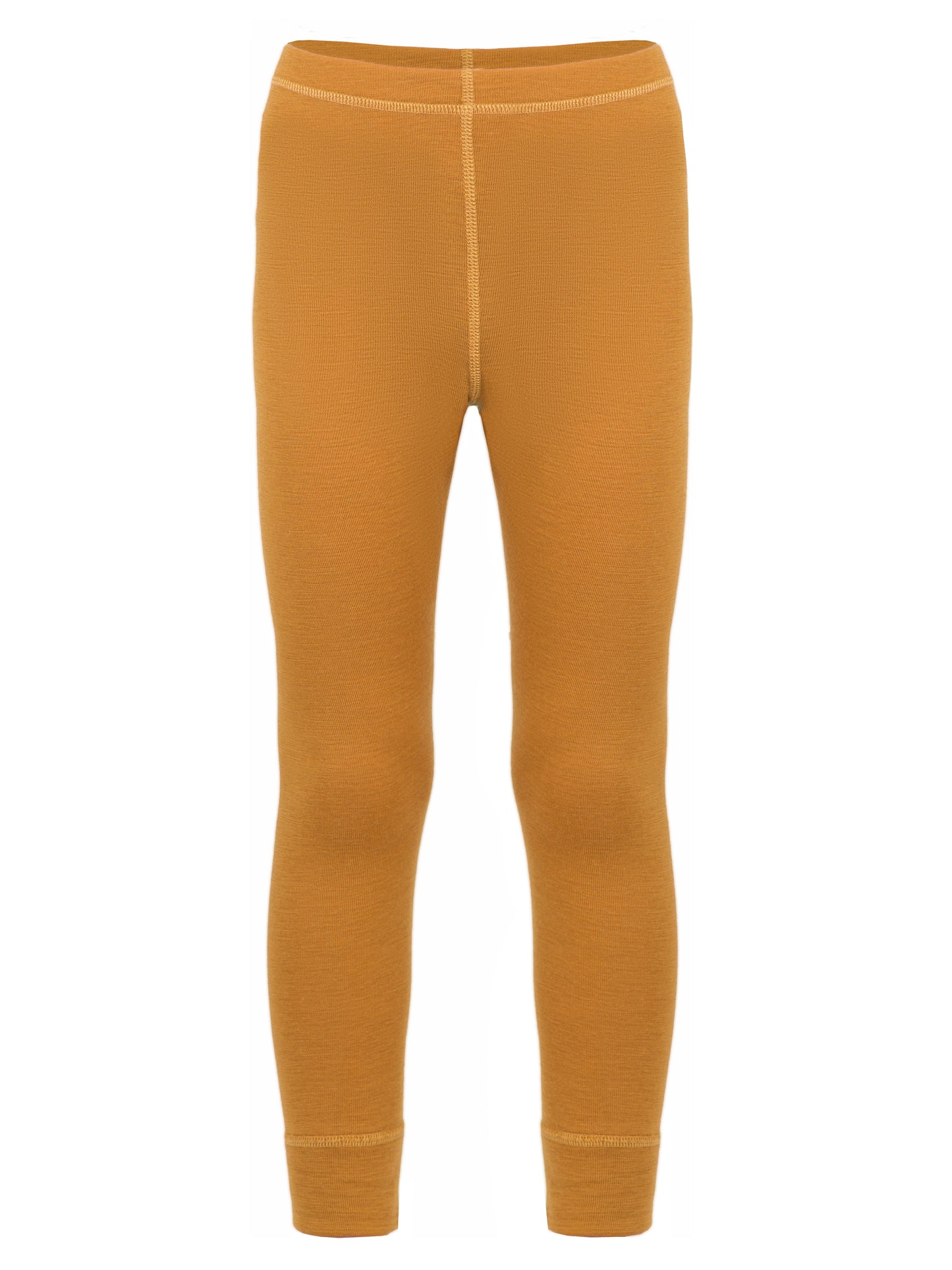 Wooly Kid's Thermal Underwear Set Soft Merino Wool Mustard Ages 2-10yo
