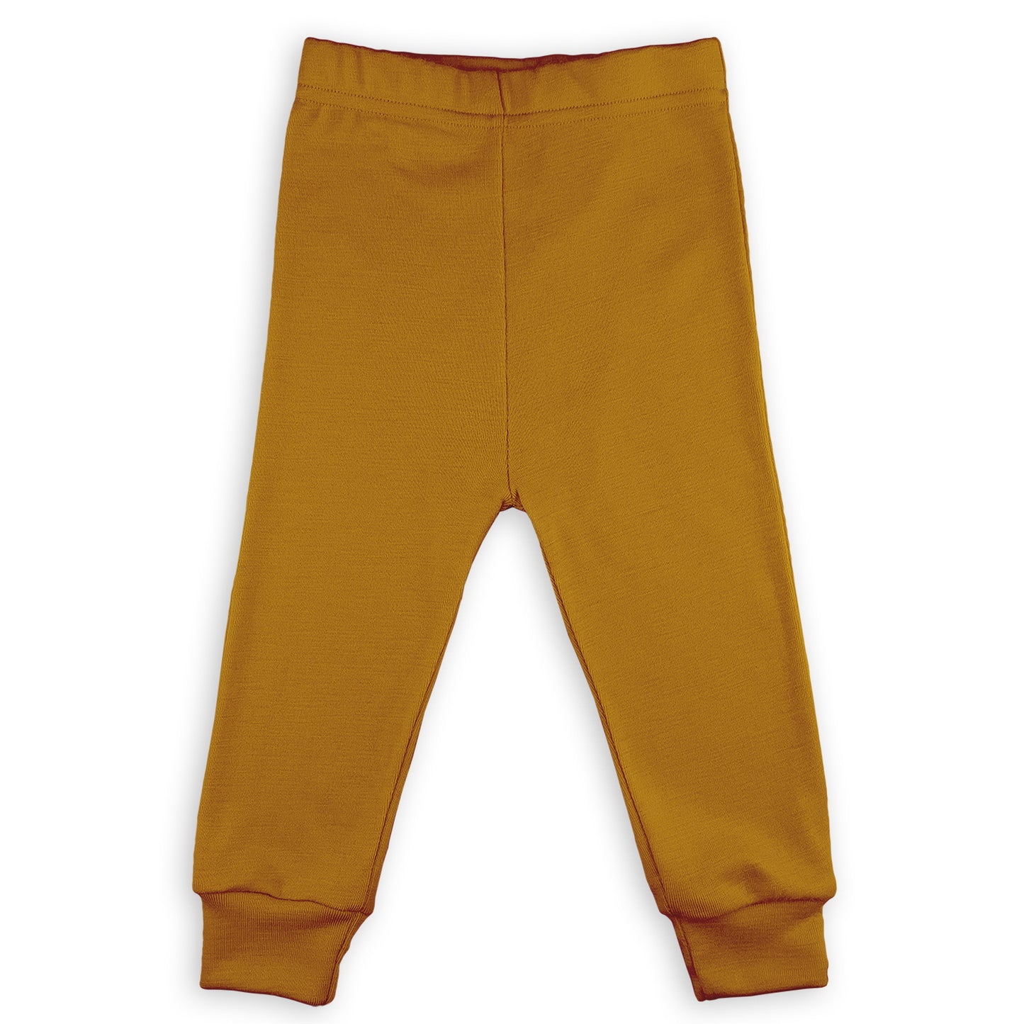 Wooly Thermal Baby Leggings 100% Soft Merino Wool Mustard